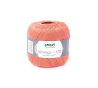 HAKELGARN 100 fil coton à crocheter - - certifié Oeko-Tex(...) - 119 Orange