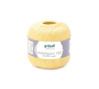 HAKELGARN 100 fil coton à crocheter - - certifié Oeko-Tex(...) - 120 Jaune