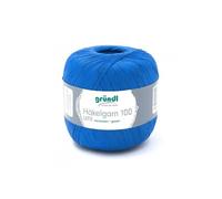 HAKELGARN 100 fil coton à crocheter - - certifié Oeko-Tex(...) - 130 Bleu