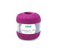 HAKELGARN 100 fil coton à crocheter - Grundl - certifié Oeko-Tex(...) - 133 Violet