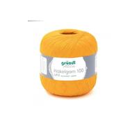 HAKELGARN 100 fil coton à crocheter - - certifié Oeko-Tex(...) - 134 Orange