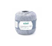 HAKELGARN 100 fil coton à crocheter - - certifié Oeko-Tex(...) - 137 Gris