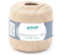 HAKELGARN 100 fil coton à crocheter - Grundl - certifié Oeko-Tex(...) - 103 Ecru 103 Ecru G