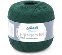 HAKELGARN 100 fil coton à crocheter - Grundl - certifié Oeko-Tex(...) - 115 Vert 115 Vert G
