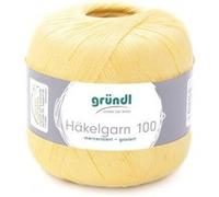 HAKELGARN 100 fil coton à crocheter - Grundl - certifié Oeko-Tex(...) - 120 Jaune 120 Jaune G