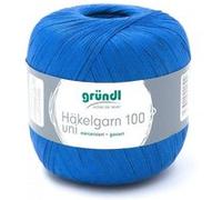 HAKELGARN 100 fil coton à crocheter - Grundl - certifié Oeko-Tex(...) - 130 Bleu