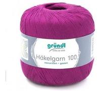 HAKELGARN 100 fil coton à crocheter - Grundl - certifié Oeko-Tex(...) - 133 Violet 133 Violet G