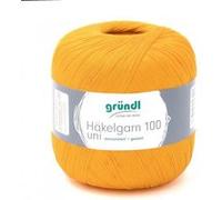 HAKELGARN 100 fil coton à crocheter - Grundl - certifié Oeko-Tex(...) - 134 Orange 134 Orange G