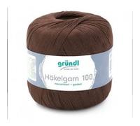 HAKELGARN 100 fil coton à crocheter - Grundl - certifié Oeko-Tex(...) - 138 Marron