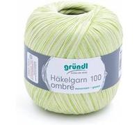 HAKELGARN 100 OMBRE fil coton à crocheter - Gründl - certifié Oeko-Tex(...) - 6 Vert 6 Vert G