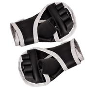 HAKIDZEL 1 Paire Mitaines de Boxe Half-Finger Noires Durables pour Entraînement et Sparring Kickboxing Confortables Mousse et Oxford pour Hommes Adultes