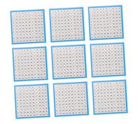 HAKIDZEL 10 Feuilles Tableau Numérique pour Garçon Fille Tableau Double Face Laminé Outil Éducatif pour Apprentissage des Chiffres et Comptage École et Maison