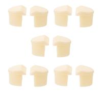 HAKIDZEL 10 Pièces Embout de Garde-Corps pour Lit Protections de Barrières de Lit Plastique Blanc Protection Les Chocs Élimine Les Espaces pour Mains Courantes Hôpital et Maison de Soins
