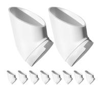 HAKIDZEL 10 Pièces Godets de Plantation Hydroponique PVC 38mm pour Légumes | Design Compact, Rendement Élevé, Usage Simple, Blanc, pour Tour de Culture et Plantes