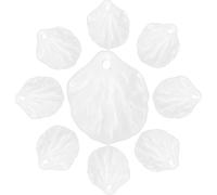 HAKIDZEL 100 Breloques en Acrylique Blanc pour Bijoux, Petits Charms Décoratifs Faciles à Stocker, pour Bracelets et Porte-clés DIY