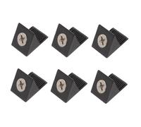 HAKIDZEL 100pcs Équerres de Fixation en Plastique Renfort D'angle Inférieur du Tiroir Réparation des Coins Support Cornière L pour Renfort et Réparation de Meubles Tiroirs