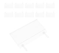 HAKIDZEL 100pcs Porte-étiquettes en Pvc avec Double Crochet, Clips de Signalisation Flexibles et Solide pour Étagères de Vente Détail, Porte-étiquette à Clip avec Fermeture à Pression