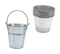 HAKIDZEL 10Pièces Barbecue à Graisse Jetable Doublures pour Godet Kit Pratique pour Nettoyage Facile et Rapide Barbecue