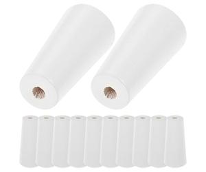HAKIDZEL 12 Boutons de Cordon de Rideau en Bois Blanc, Lot de 12 Pièces, Accessoires pour Stores Faciles à Fixer, Remplacement de Pièces Perdues ou Endommagées, pour Fenêtres