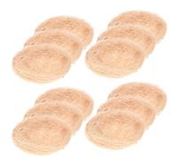 HAKIDZEL 12 Pièces Nid D’Oiseau Simulé Décoratif, Style Rustique | Ornement Tissé en Fil, Décoration de Table, Fêtes et Noël, Peut Accueillir de Petits Objets