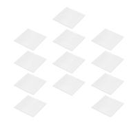 HAKIDZEL 12pcs Feuilles de Verre Dépoli pour Bonbonne de Gaz, Plaques de Scellage en Verre Faciles à Transporter, Adaptées aux Expériences Chimiques et Physiques
