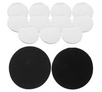 HAKIDZEL 12pcs Patchs Adhésifs Ronds Auto-agrippants en Polyester Noir, Forte Adhérence, pour Uniformes, Paquet à Dos et Sorties D'entreprise