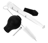 HAKIDZEL 1Ensemble Injecteur de Marinade Acier Inoxydable Aiguilles Poire à Sauces pour Barbecue Outil Pratique de Cuisine Nettoyage Facile Complet pour Viande