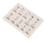 HAKIDZEL 1ensemble Moule Silicone pour Échecs DIY Moule Ludique Silicone pour Fabrication de Pions et Échecs Internationales pour Loisirs Créatifs Famille