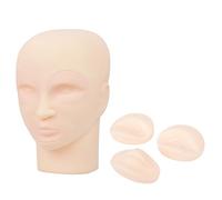 HAKIDZEL 1ensemble Tête Entraînement Silicone Pour Pratique De Maquillage Microblading Kit Pratique Avec Tête Amovible Et Accessoires Pour Artistes Débutants Et Expérimentés