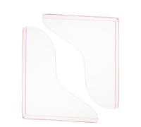 HAKIDZEL 1paire Pare-éclaboussures en Acrylique Transparent Grand Format avec Adhésif Auto-érodable pour Lavabo et Salle de Bains Modèle Décoratif Anti-éclaboussures