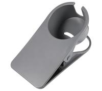 HAKIDZEL 1pièce Porte-gobelet Bureau Clip Grand Format Gris Support Tasse avec Protection Antirayures Organisateur Tableside pour Boissons Téléphone et Accessoires Accessoire Bureau