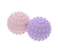 HAKIDZEL 2 Pièces Balles de Massage Silicone pour Fascia Duo Rose et Soulagement Musculaire Profond pour Dos Épaules et Points de Déclenchement Roller Muscle pour Yoga et Réflexologie