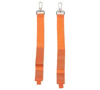 HAKIDZEL 2 Pièces Crochet de Fixation Sécurisé avec Bras Métallique Épaissi Support Robuste en Nylon et Polyester et Patin Antidérapant en Silicone Orange pour Fauteuil Roulant et