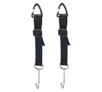 HAKIDZEL 2 Pièces Crochets de Siège Auto Acier Inoxydable Crochets Robustes et Détachables pour Appuie-tête de Voiture Rangement Pratique pour Sacs et Portefeuilles Accessoires Voiture