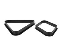 HAKIDZEL 2 Pièces de Billard Noir en Plastique Triangle pour Table | Râtelier Lâche, Proprement les Boules Standard, Accessoire Pratique pour Usage Professionnel Table