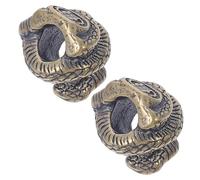 HAKIDZEL 2 Pièces Pendentif Serpent en Laiton Doré pour Bracelet Diy, Bijou | Alliage Robuste, Enfilage Facile, Style Simple et Créatif, pour Collier, Pendentifs et Cours de Création