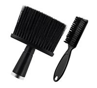 HAKIDZEL 2 pièces Set de Brosses Coiffeur Ergonomiques pour Salon Brosse Cou et Dépoussiérage Nettoyage Cheveux Cassés et