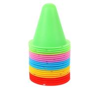 HAKIDZEL 20 Cônes d'obstacles de Football en Plastique PE pour entraînement et Skating avec Pack de 20 et Couleurs dynamiques