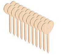 HAKIDZEL 20 Étiquettes en Bois de Cœur pour Plantes en Pot, Légères et Faciles à Utiliser, Amateurs de Jardinage et L'enregistrement de Croissance