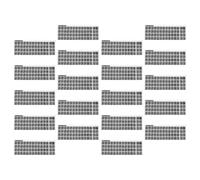 HAKIDZEL 20 Feuilles Autocollants pour Clavier Anglais Autocollants pour Lettres de Clavier Finition Brillante Bureau