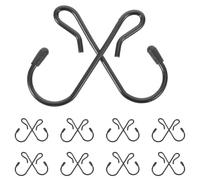 HAKIDZEL 20 Pièces Crochets pour Filet S de Chargement Automobile en Métal | Fixation Sécurisée, Ajustement, Résistance à L’usure, Optimisation de L’espace Coffre