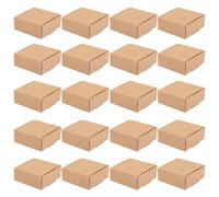 HAKIDZEL 20pièces Boîtes Papier Kraft pour Emballage de Savons Faits Maison Petites Boîtes Expédition Bijoux Pliable pour Bonbons et Petits Objets