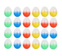 HAKIDZEL 24 Œufs de Pâques Transparents à Remplir - Œufs Vides Ouvrables pour Tombola - Boîtes à Bonbons en Plastique pour Décorations de Pâques, Prix, Fêtes Et Chasses Trésor