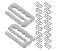 HAKIDZEL 25 Pièces Clip de Sangle de Cape de Barbier en Alliage de Zinc Argenté, Accessoire de Fixation Solide et Robuste pour Tablier Coiffure, pour Salons Professionnels et Services
