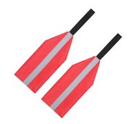 HAKIDZEL 2pcs Drapeaux de Sécurité Réfléchissants pour Kayak et Bateau, Légers et Faciles à Fixer en Tissu Oxford, Accessoires de Remorquage pour Nautisme