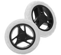 HAKIDZEL 2pcs Roues en Plastique pour Chariot de Course Pliable, Remplacement Facile pour Chariot Roulant, pour Courses en Supermarché, Rangement Pratique