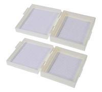 HAKIDZEL 2pièces Boîte à Lames de Microscope Abs Malette de Rangement Multi-emplacements pour Stockage Sécurisé des Diapositives Couleur
