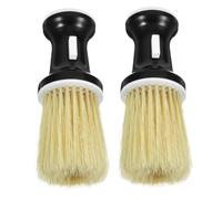 HAKIDZEL 2pièces Brosse à Duster Pour Barbiers Brosse à Cou Pour Application De Et Nettoyage Tête Amovible Pour Massage