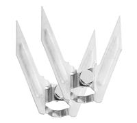 HAKIDZEL 2pièces Fourchettes de Rôtisserie Acier Inoxydable pour Barbecue Accessoires de Grillade Robustes Fourche à Poulet Rotative pour Grillades et Cuisson Four