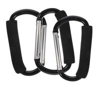 HAKIDZEL 3 Pièces Crochets Poussette Mousquetons Robustes pour Sacs d'Achats Accessoires Utiles pour Poussettes et Landaus Support Portable Multifonction pour Parents